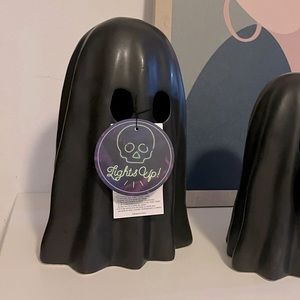 Large black ghost light up ceramic black ghost tiktok viral light up ghost